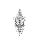 Tatuagem temporária de flores 23