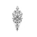 Tatuagem temporária de flores 24