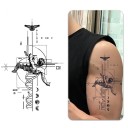 Tatuaggio temporaneo angelo cadente 18x11 cm – stile moderno, design realistico, facile applicazione, impermeabile, effetto duraturo, motivo elegante 3