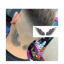 Tatuaggio temporaneo impermeabile Ali 18 x 8 cm Tatuaggio finto per il corpo Tatuaggio con motivo di ali angeliche Tatuaggio temporaneo resistente fino a 15 giorni 3