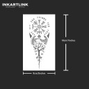 Tatuaggio temporaneo impermeabile Simboli antichi 18 x 8 cm Tatuaggio magico Tatuaggio finto per il corpo Segni mistici Tatuaggio temporaneo resistente fino a 15 giorni 4
