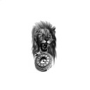 Tatuaj temporar rezistent la apă 11,5 x 21 cm Leu răcnitor Motiv modern realist Durează până la 15 zile Aplicare ușoară Tatuaj corporal 1
