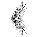 Tatuaj temporar rezistent la apă Trn 18 x 11 cm Tatuaj temporar pentru burtă, piept, spate și talie 1