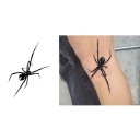 Tatuaje temporal de araña de 14 x 8 cm: apariencia realista, resistente al agua, estilo moderno, fácil aplicación, efecto duradero, diseño detallado. 2
