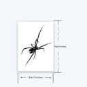 Tatuaje temporal de araña de 14 x 8 cm: apariencia realista, resistente al agua, estilo moderno, fácil aplicación, efecto duradero, diseño detallado. 3