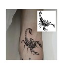 Tatuaje temporal impermeable de escorpión, 10 x 8 cm, tatuaje corporal falso, tatuaje de escorpión, tatuaje temporal duradero por 15 días. 3
