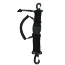 Taucherleine für Kamera Schnelle Auslösung dehnbare Spirale mit Schnalle Ausdehnung bis 150 cm TPU und Nylon Schwarz Für Tauchen und Wassersport 2