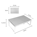 Tavolino pieghevole ultraleggero in alluminio 32 x 21 x 12,5 cm Tavolino da campeggio portatile per campeggio, escursionismo, picnic con borsa 5