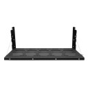 Tavolo pieghevole portatile per bagagliaio Piano pieghevole con cavi e sgancio rapido 60 x 31 cm Acciaio inossidabile Nero Per auto e camper 2