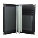 Ταξιδιωτική θήκη για έγγραφα με διαφανείς θήκες και τσέπες για κάρτες Μεταλλικές γωνίες Ραμμένα άκρα PU δέρμα Διαστάσεις 10,2 x 14 εκ. 18