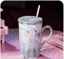 Taza jaspeada con motivo del zodiaco 11