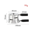 Tazón para carbón para pipa de agua con base a prueba de viento y dos asas 100 x 38 mm metálico plateado para gestión del calor y creación de humo 2