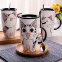 Tazza con cucchiaino gatto 3