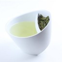 Tazza da tè con filtro per tè sfuso Forma inclinata con coperchio Le foglie rimangono separate dalla bevanda Materiale plastica Capacità 200 ml 6