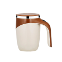 Tazza di Miscelazione Automatica con Coperchio 400 ml Ricaricabile in Acciaio Inossidabile Tazza Elettrica Bianca per Caffè Cacao Bevande Proteiche 5