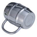 Tazza in acciaio inox a forma di barile con manico 450 ml 7 × 10 cm in acciaio inox argento per caffè tè casa ufficio viaggi 5