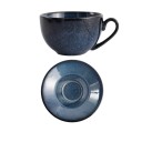 Tazza in ceramica con piattino per caffè 220 ml Tazza con diametro di 10 cm e piattino con diametro di 15 cm Smalto lucido con disegno a pois 2
