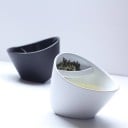 Tea csésze szűrővel a szelektív teához Ferde alak fedéllel A levelek elkülönülnek az italtól Anyag műanyag űrtartalom 200 ml Méretek 12,8 x 9 3