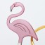 Teáskanál flamingóval 2