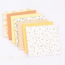 Tecido de algodão para costura de máscaras em casa Conjunto de quadrados 25 x 25 cm Mistura de padrões coloridos com bolinhas e flores 9