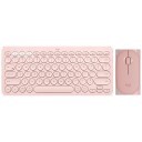 Teclado bluetooth sem fios com rato oval Conjunto compacto com teclas redondas Alcance até 10 m Teclado de plástico 27,9 x 12,4 x 1,6 cm 3