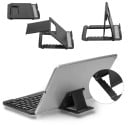 Teclado bluetooth sem fios com suporte dobrável para tablet Bateria de lítio de 250 mAh Carregamento através de Micro USB ABS e liga 4