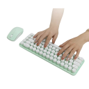 Teclado e rato sem fios MOFII 68 teclas conjunto compacto multicolorido para escritório casa portátil PC 2