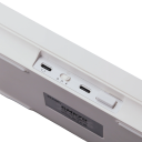 Teclado mecânico sem fios dividido em 2 partes com retroiluminação RGB personalizável sem teclas dimensões 37 x 11,7 cm 3