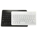 Teclado mini inalámbrico Bluetooth 3.0 con alcance de hasta 10 m Teclas de membrana Batería de litio 250 mAh Aleación de aluminio y ABS 3