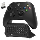 Teclado QWERTY inalámbrico 14,5 × 6 × 4,5 cm para Xbox Series X/S One One S Chatpad 47 teclas receptor USB audio de 3,5 mm fácil escritura de mensajes y chat de voz 4