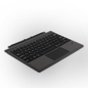 Teclado sem fios para tablet Microsoft Surface Pro com touchpad Conexão Bluetooth 3.0 Design fino 29,6 x 21,8 x 0,6 cm Preto 1