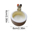 Teelichthalter 6 cm mit Katzenmotiv Ein süßes Accessoire für die Wohnung für eine entspannte Atmosphäre 6