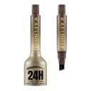 Tekutý fix na obočí s vidlicovým hrotem 9 x 2,5 cm voděodolný a dlouhotrvající 24 hodin ve 3 přirozených odstínech pro mikroblading efekt 1
