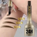 Tekutý fix na obočí s vidlicovým hrotem 9 x 2,5 cm voděodolný a dlouhotrvající 24 hodin ve 3 přirozených odstínech pro mikroblading efekt 5