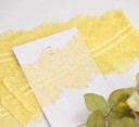 Tela de encaje bordada ancho 9,5 cm largo 3 m Encaje decorativo de poliéster para confección de prendas decoraciones de boda ribeteado 7