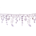 Tela de encaje con flecos 10 cm x 91 cm Encaje decorativo de poliéster con flecos para coser adornos de prendas, disfraces, decoraciones hechas a mano 4