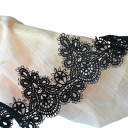 Tela de encaje floral 91 cm de ancho 6 cm de poliéster encaje decorativo con motivo floral para coser decoración de prendas decoraciones textiles 2