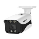 Telecamera di sicurezza IP esterna PoE 8MP 4K con visione notturna e microfono, obiettivo 6 mm, involucro in alluminio, H.265, bianca, per casa 1