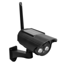 Telecamera di sicurezza solare falsa con LED e sensore di movimento Rotazione automatica Simulazione CCTV da esterno Giardino Veranda Protezione 5