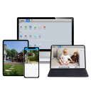 Telecamera IP di sicurezza 8MP 3840×2160 2,8 mm visione notturna infrarossa 30 m dome bianca per monitoraggio interno ed esterno 5