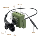 Telecamera WiFi per nido degli uccelli con visione notturna 2MP 1920P IR-CUT Audio mini telecamera IP con supporto per schede SD, rilevamento 7