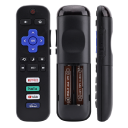 Télécommande de remplacement Roku-TV 14 x 4 cm Télécommande compatible pour téléviseurs intelligents Alimentation 2 piles AAA 1,5 V Utilisation 2