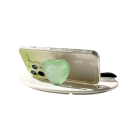 Telefoonhouder met hartmotief voor iPhone 14 Pro en Samsung Universele standaard voor mobiel Stijlvolle decoratieve houder voor op tafel 3