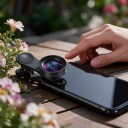Teleobiectiv pentru mobil 120 mm Super macro 10x cu filtru pentru stele STAR+8 37 mm Clip universal Husă EVA Neagră pentru iOS și Android 6