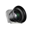 Teleobjetivo para móvil de 65 mm con aumento de 1,7x y vidrio HD con 7 elementos en 5 grupos con rosca de 72 mm para iPhone negro 2