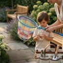 Telescoopnet voor insecten en vlinders Uittrekbare lengte 52–88 cm Diameter 25 cm Blauw Voor het vangen van kikkervisjes en kleine vissen 6
