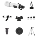 Télescope astronomique professionnel haute résolution pour l'observation de la Lune et des étoiles Télescope astronomique avec trépied et support pour téléphone 3
