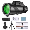 Téléscope monoculaire HD puissant avec trépied et support pour téléphone mobile Téléscope portable Téléscope à longue portée 80x100 mm 1