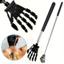 Telescopic Back Scratcher with Comfortable Rubber Handle, Metal Material 3