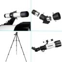 Telescópio astronómico SVBONY SV501P refractor 60 mm 400 mm de distância focal com prisma a 45° e tripé para observação da lua e estrelas 7